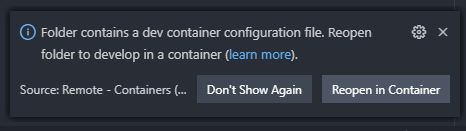 VSCode found our configuration